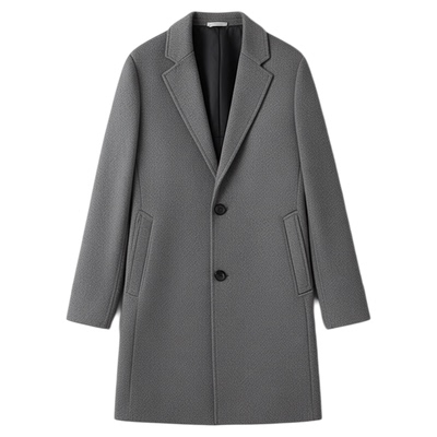 恒源祥秋冬季纯羊毛毛呢大衣外套