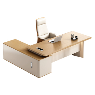 老板桌简约现代大班台高档经理桌创意轻奢主管桌老板办公桌椅组合