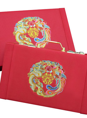 提亲结婚10-20万复古木质礼金箱