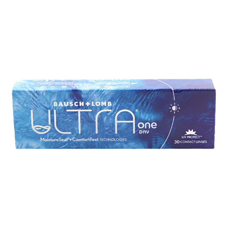博士伦奥澈ultra日抛硅水凝胶透明近视隐形眼镜30片装100-1200度