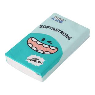 大海怪便携干湿两用8包呵护敏敏肌五层加厚外出携带早茶车载抽纸