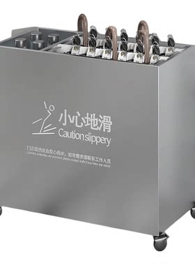 带锁雨伞收纳架带轮子雨伞存放架