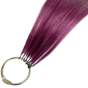 羽毛接发真发彩色无痕挑染挂耳染彩色全真发可烫染自己接头发彩色