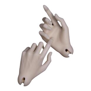 DollZone 73叔体3分BJD娃娃手型高跟脚人偶配件DZ 三万院长