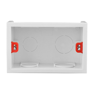 118型通用开关插座底盒86明盒大中小墙壁明装接线盒下线二位四位