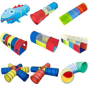 儿童钻洞玩具幼儿园室内阳光爬行隧道钻山洞爬行筒彩虹隧道感统