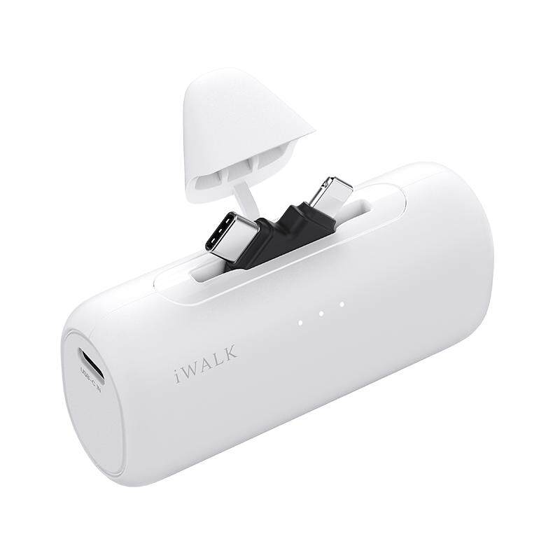 【3C认证】iWALK充电宝双头爱沃可应急可切换快充小巧适用iphone13/17苹果15/16华为小米手机迷你胶囊便携