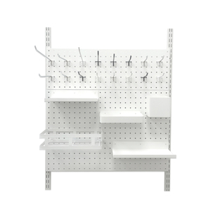 洞洞板挂钩储物盒收纳架壁挂式书桌超市便利店货架小饰品手机配件