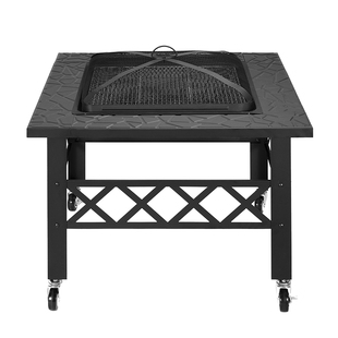 围炉煮茶套装家用室内烧烤桌炭炉烧烤炉子户外烧烤架庭院取暖碳炉