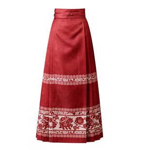 爱奇葩 原创【灵骏迎春】马面裙红色马年限定款新年战袍节日汉服