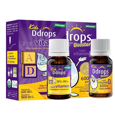 Ddrops儿童维生素D3+AD组合装