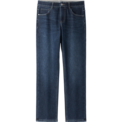 海澜之家中腰五袋款加绒牛仔裤