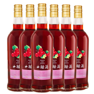 【丰收酒官方旗舰店】山楂酒甜型葡萄酒700ml/瓶15度低度微醺小酒