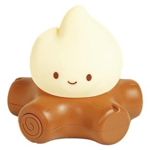 创意火堆小夜灯白噪音助眠氛围卧室床头小灯新款可爱桌面摆件礼物