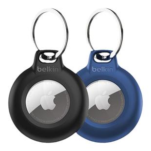 Belkin贝尔金适用于苹果AirTag保护套IPX8级防水不挡信号Apple官网同款防丢器钥匙扣/挂绳耐磨保护壳