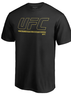 MMA短袖t恤黑色纯棉UFC
