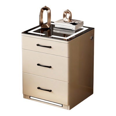 鹿匠隐藏式床头柜保险箱