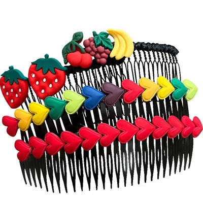 儿童插梳加长款发卡可爱