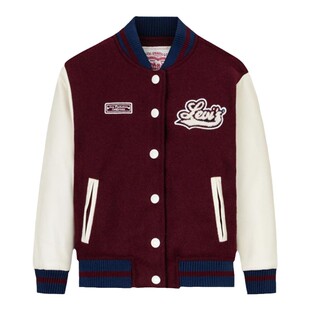 李维斯儿童装男女童棉服冬季新款中大童保暖外套潮酷棒球服上衣潮