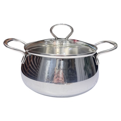 18/10不锈钢小奶锅双耳小汤锅