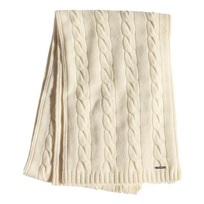 意式W者归来纯羊绒针织围巾披肩