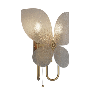 蝴蝶壁灯卧室壁灯法式复古过道楼道墙壁灯客厅背景墙装饰灯具新款