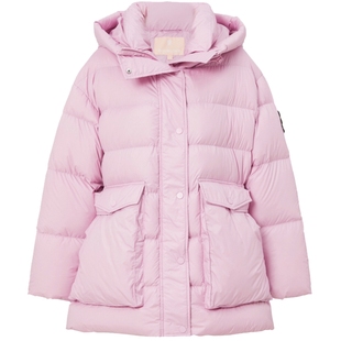 【泡芙云朵羽绒服】连帽收腰90白鸭绒DOUBLOVE贝爱2025冬新款