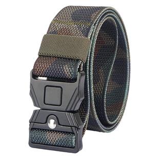 迷彩户外战术尼龙腰带按扣插扣军训军迷男士保安帆布皮带腰带裤带
