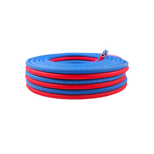 达立斯内径4mm双色管连体氧气管2升焊炬氧气管红蓝2L焊枪连接软管