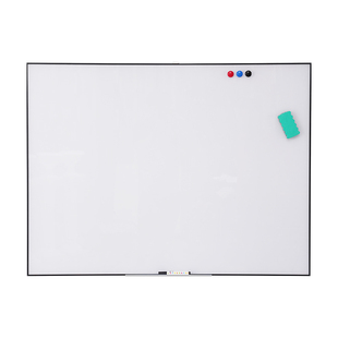 带边框哑光磁性钢化玻璃白板写字板商用办公会议室投影书写两用挂墙式留言板黑板儿童家用教学可擦墙贴辅导板
