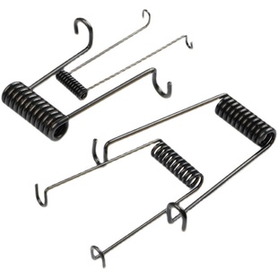 拍网弹簧扭簧左右夹子强力粗钢丝旋转V型2.0/2.5/3.0/3.5/4.0线径