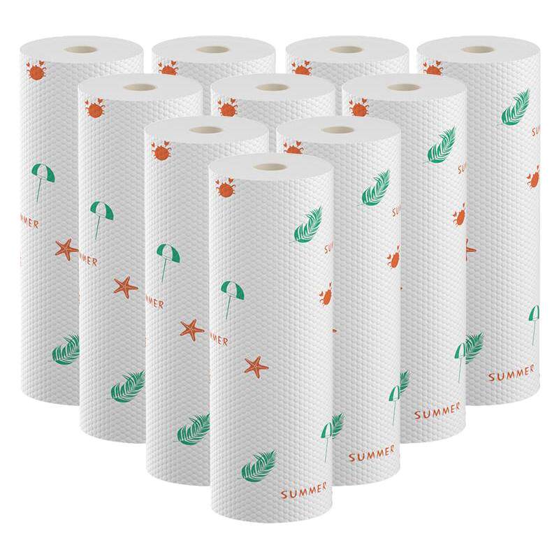 整箱10卷！大尺寸一次性擦脚布！