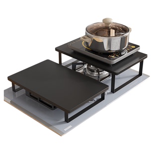 电磁炉架子支架台煤气灶罩盖板燃气灶架托灶台置物架遮挡板炉灶架