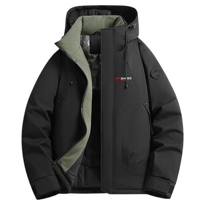 瑞士军工棉衣男石墨烯保暖