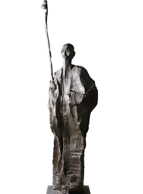 抽象派艺术性人物雕塑校园