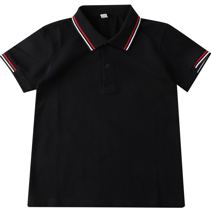 夏季透气学院风短袖POLO衫校服