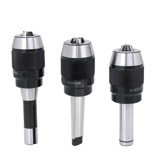 中台GOC一体自紧钻夹头模式锥柄2 3 4直柄C20C25 R8 APU13 16自锁