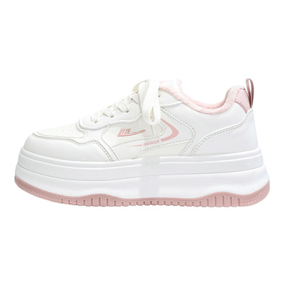 回力女鞋加绒厚底小白鞋2025冬季新款保暖百搭休闲板鞋子面包鞋潮