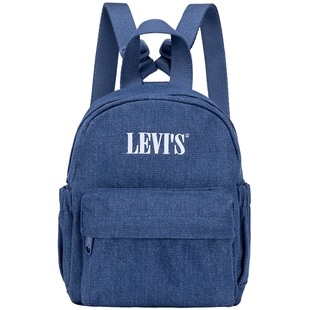 Levis李维斯牛仔双肩包休闲书包儿童女大学生男生初中高中生背包