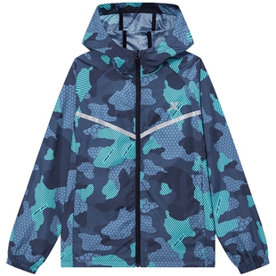 特步童装男童防晒衣夏季新款儿童皮肤衣冬季外套透气运动防风上衣