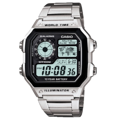 卡西欧电池用十年手表AE-1200WHD