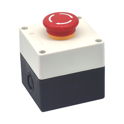 定制22mm按钮开关盒控制箱启动紧急停止电梯工业机旁配电按键多孔