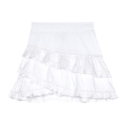 Maje白色蛋糕裙半身裙短裙