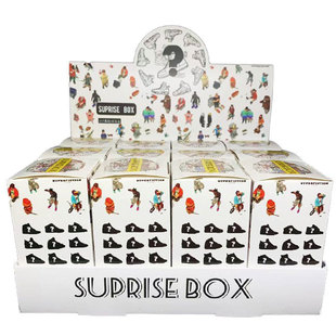 抖音爆款直播盲盒空盒批发钥匙扣抽奖潮鞋包装盒潮玩展示盒定制