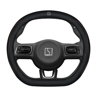 极氪X真皮方向盘套9X7X009/001四季通用防滑透气内饰装饰超薄把套