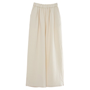 羊毛白色阔腿裤子又a又飒慵懒风云朵痞雅松弛感长早秋冷淡系高级