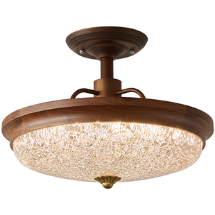 依诗豪 中古卧室灯 美式复古主卧吸顶灯全光谱护眼法式书房灯具