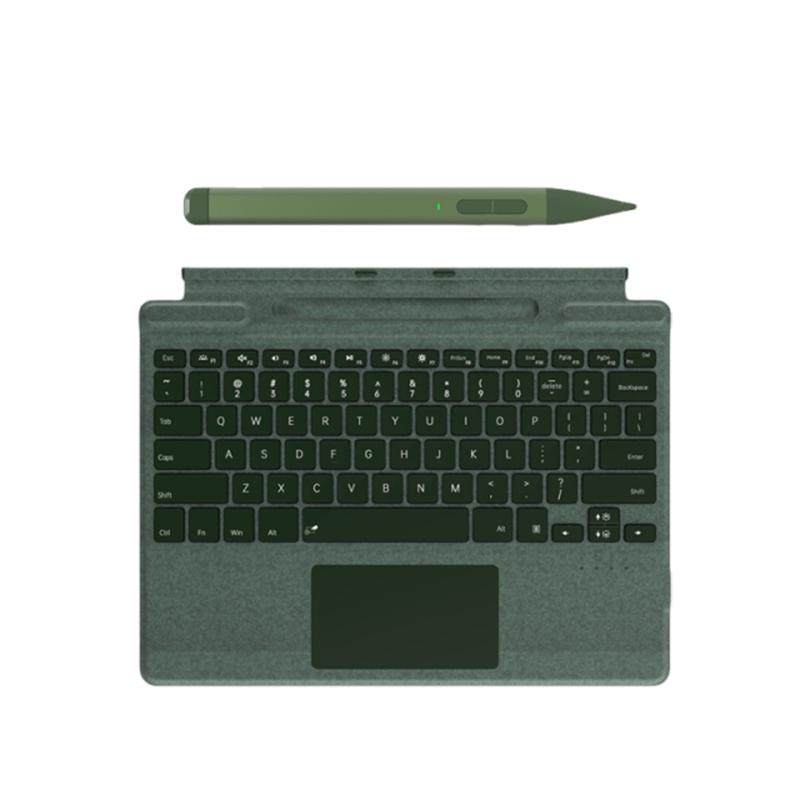 适用微软surface键盘pro12/11/10/9/8/7/6/5/X笔槽磁吸蓝牙Go4/3