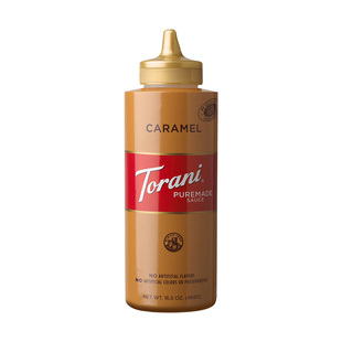 torani特朗尼焦糖味淋酱468g浓缩调味糖浆咖啡烘焙商用奶茶店专用