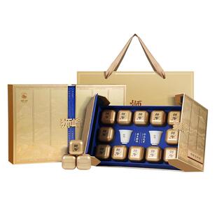 2025新茶狮峰牌明前特级龙井茶叶礼盒装送礼长辈西湖藕粉春绿茶叶